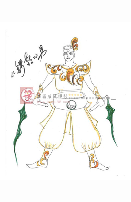 威风锣鼓演出服G-02