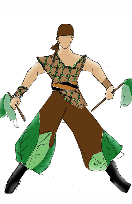 威风锣鼓演出服G-07