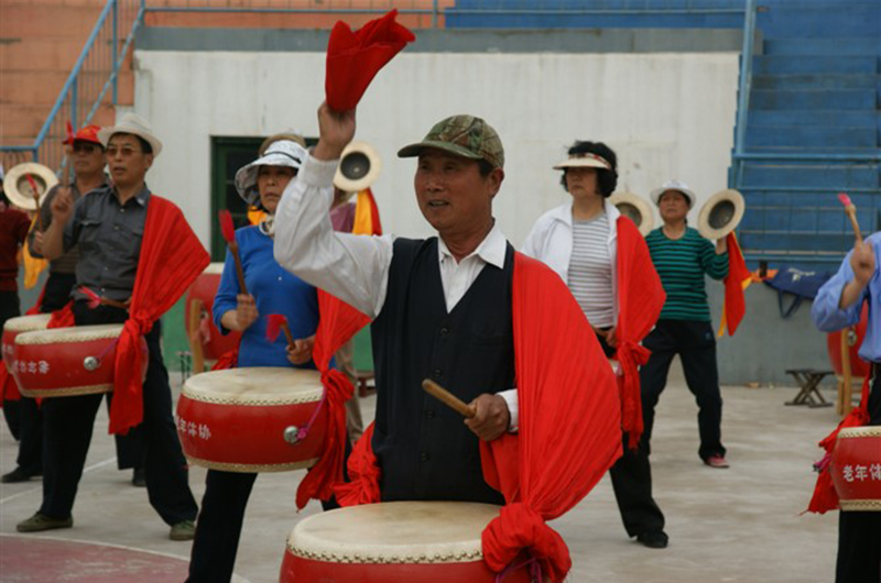 山东沂南县 “阳都威风锣鼓”队