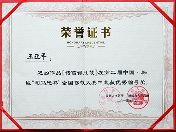 “司马迁”杯编导奖-王亚平